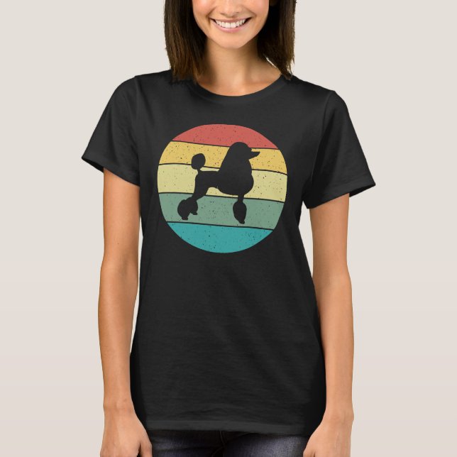 Poodle Retro Vintage T-Shirt (Front)