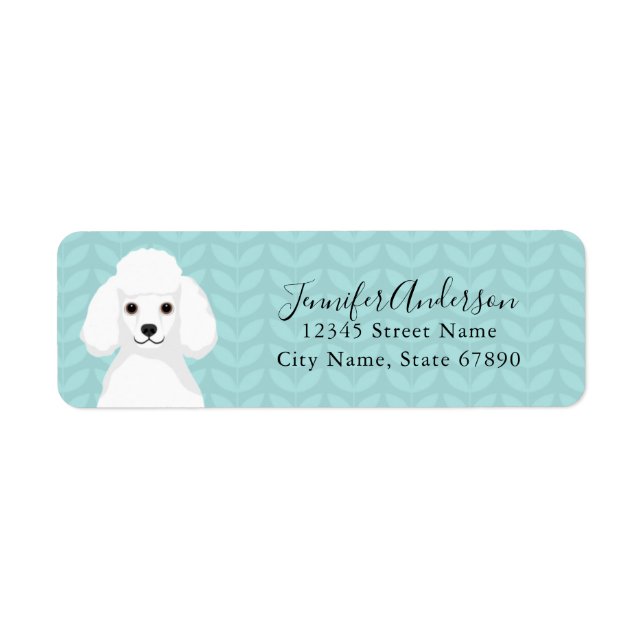 Poodle Return Address Labels (Front)