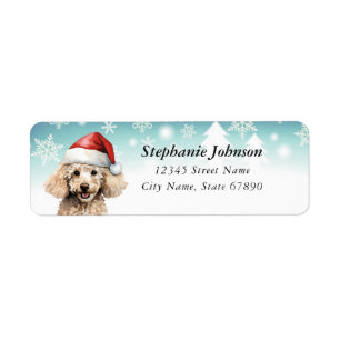 Poodle Return Address Labels