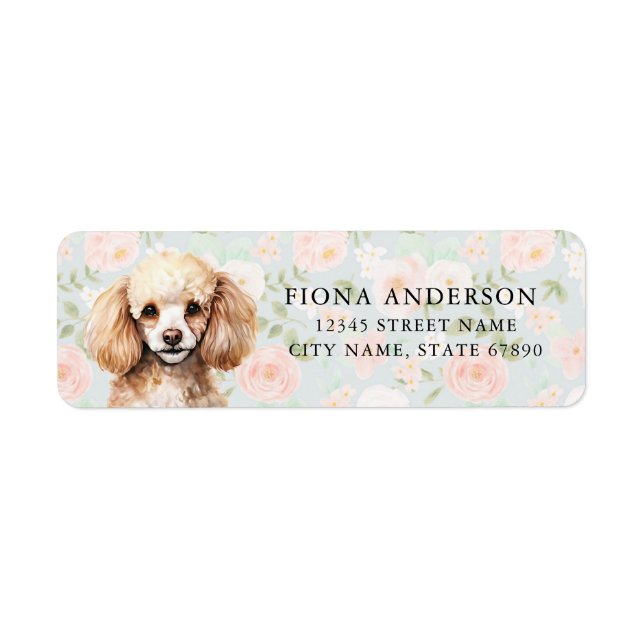 Poodle Return Address Labels (Front)