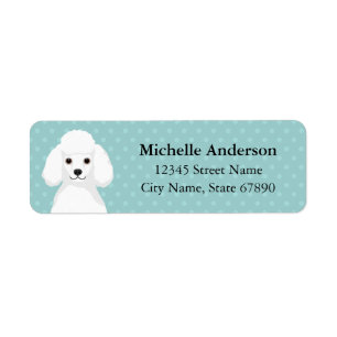 Poodle Return Address Labels