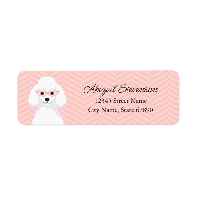 Poodle Return Address Labels (Front)