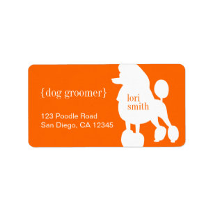 Poodle Return Address Labels