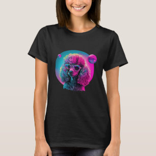 Poodle s Synthwave Dreamscape T-Shirt