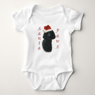 Poodle Santa Paws Baby Bodysuit