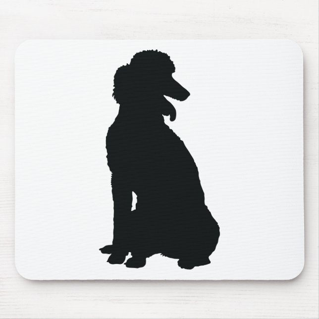 Poodle Silhouette Mouse Pad (Front)