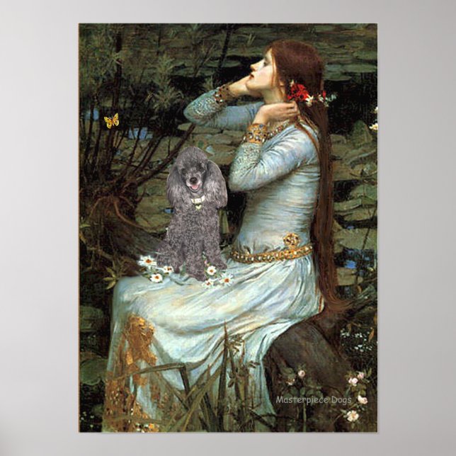 Poodle (Silver 8) - Ophelia Seated Poster (Front)
