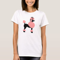 Poodle Skirt Retro Pink and Black 50s Dog