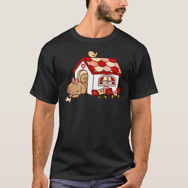 Poodle Sleeping T-Shirt (Front)