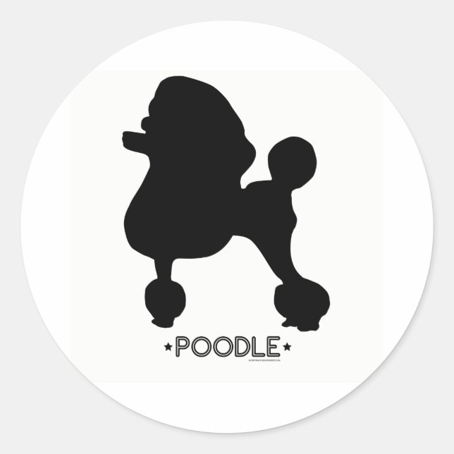 Poodle Sticker (Front)