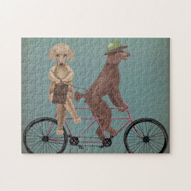 Poodle Tandem Jigsaw Puzzle (Horizontal)