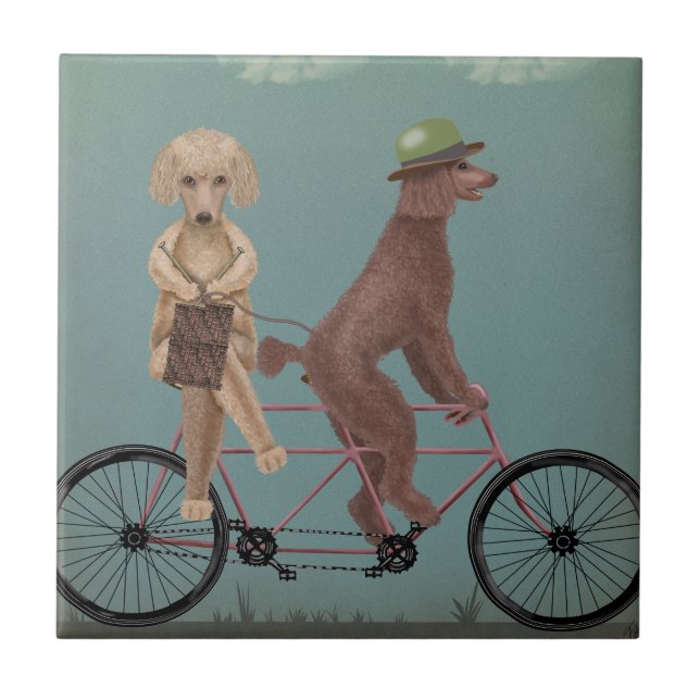 Poodle Tandem Tile (Front)