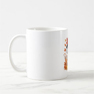 Poodle Thanksgiving Drinks Coffee Fall Leaves Pump Coffee Mug