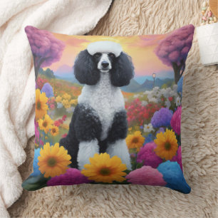 Poodle Throw Pillow