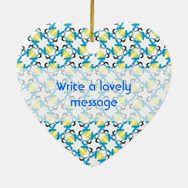 Poodle Time Ceramic Ornament (Back)