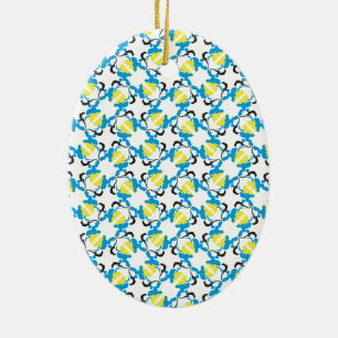 Poodle Time Ceramic Ornament