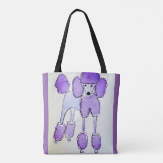 Poodle tote bag