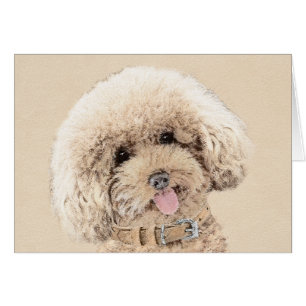 Poodle (Toy, Miniature) Painting Original Dog Art