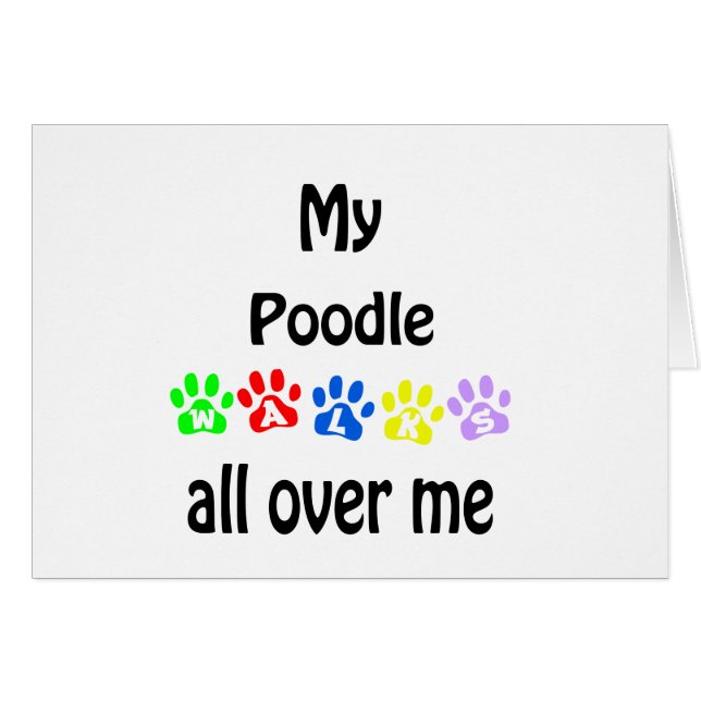 Poodle Walks Design (Front Horizontal)