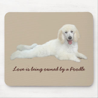 Poodle White Beautiful Mousepad