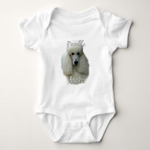 Poodle (wht) Mom 2 Baby Bodysuit