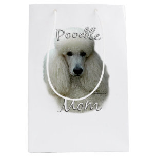 Poodle (wht) Mom 2 Medium Gift Bag