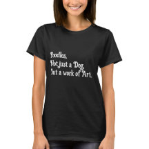 Poodles Artwork Dames T-shirts