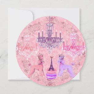 Poodles, Macarons, and The Eiffel Tower Card