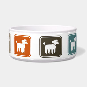 Poodles - Modern Design Doggie Dish