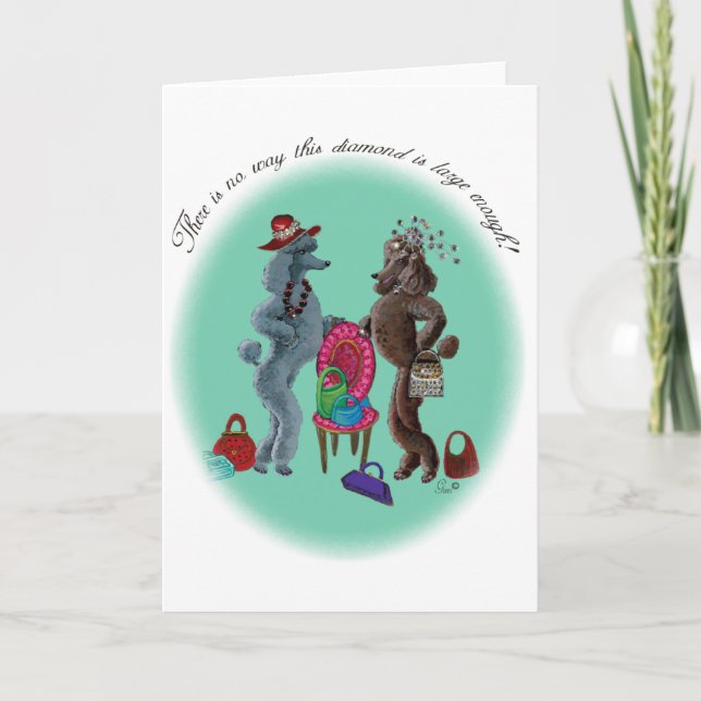 Poodles n Diamonds Card (Front)