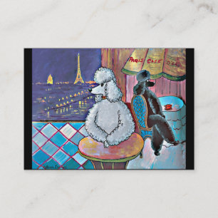 Poodles Paris Cafe Business Card