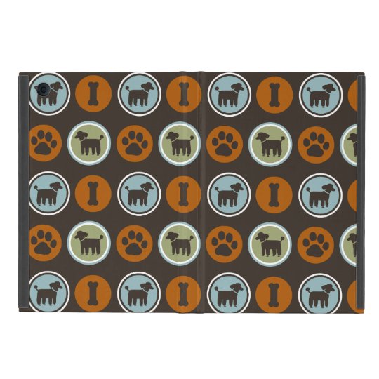 Poodles Pattern with Paw Prints and Dog Biscuits iPad Mini Case