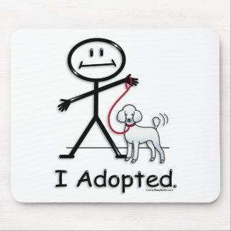PoodleWhite Mouse Pad