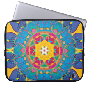 Poof Ball Kaleidoscope Laptop Sleeve