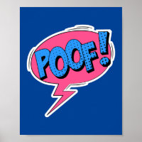 Poof! Whimsical Pop Art Comic Burst