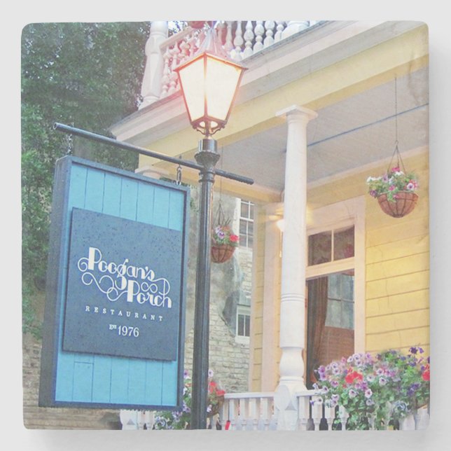 Poogan's Porch Restaurant Charleston, SC. Coaster (Front)