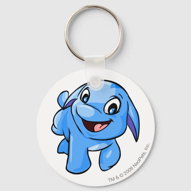 Poogle Blue Keychain (Front)