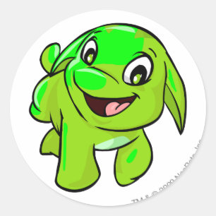 Poogle Glowing Classic Round Sticker