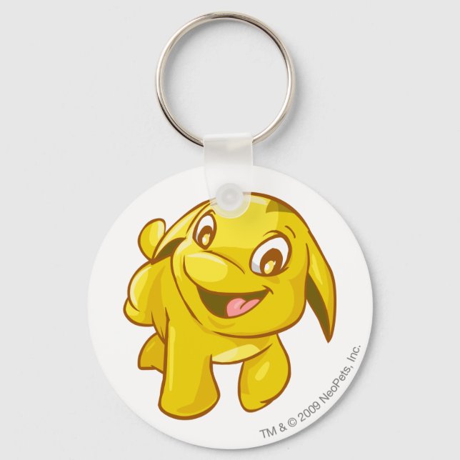 Poogle Gold Keychain (Front)