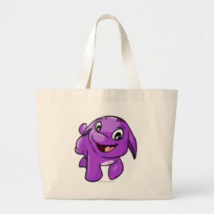 Poogle Purple Large Tote Bag