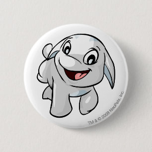 Poogle White 2 Inch Round Button