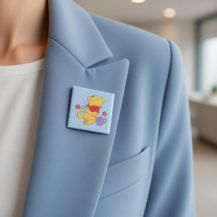 Pooh 2 Inch Square Button