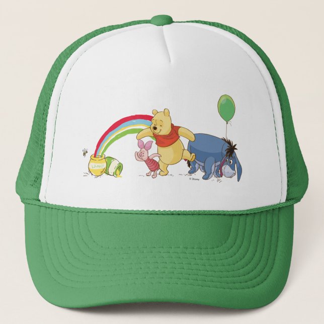 Pooh and Pals Under the Rainbow Trucker Hat (Front)