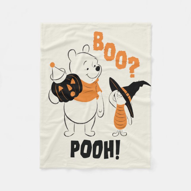 Pooh and Piglet | Boo Pooh Fleece Blanket (Front)
