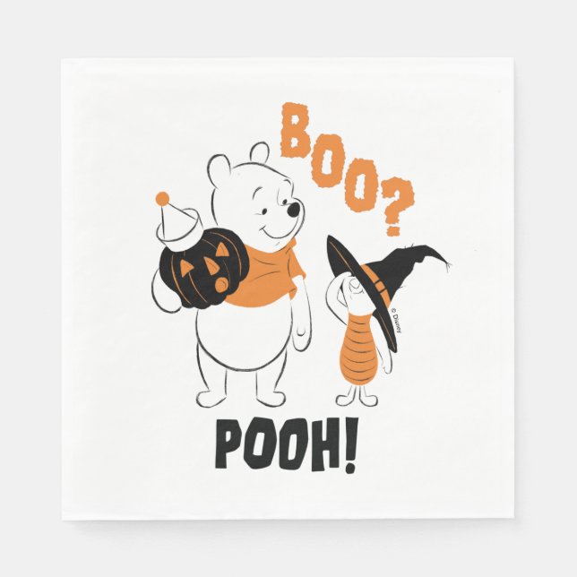 Pooh and Piglet | Boo Pooh Napkin (Front)