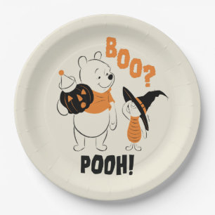 Pooh and Piglet   Boo Pooh Paper Plate