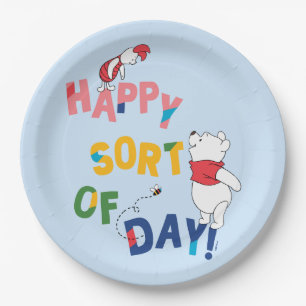 Pooh and Piglet   Happy Sort of Day! Paper Plate