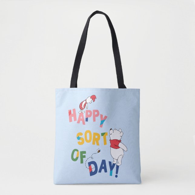 Pooh and Piglet | Happy Sort of Day! Tote Bag (Front)
