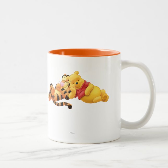 Pooh and Tigger Two-Tone Coffee Mug (Right)