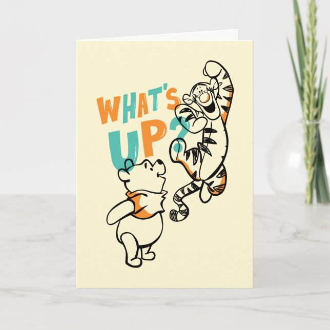 Pooh and Tigger What's Up? Card (Front)